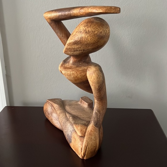 Wood Yoga Graceful Arc Sculpture - Picture 3 of 5